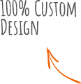 100% custom websites